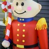 Gulches 6' Christmas Inflatable Nutcracker Toy Soldier with Candy Cane, Outdoor LED Blow-Up Decor - 3 of 4