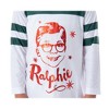 A Christmas Story Girl's Ralphie Striped Sleeve Nightgown Pajama Shirt Ralphie Red Foil - 4 of 4