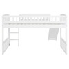 Bellemave Twin Loft Bed with Slide and Ladder, Low Loft Bed for Kids, Wood Loft Bed, for Boys Girls,White - 4 of 4