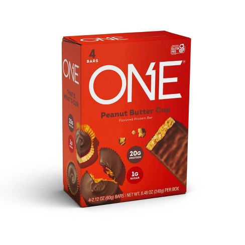 One Bar Protein Bar - Peanut Butter Cup - 4ct : Target