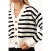 Petal and Pup Womens Kallen Button Front Striped Cardigan - 3 of 4