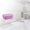 Unique Bargains Plastic Soap Dish Keep Soap Dry Soap Cleaning Storage for Home Bathroom Kitchen - 2 of 4