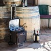 NFL New England Patriots Cellar Six Bottle Wine Carrier and Cooler Tote with Trolley - 4 of 4