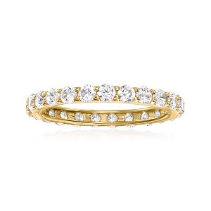 Ross-Simons 1.25 ct. t.w. CZ Eternity Band in 14kt Yellow Gold - 1 of 4