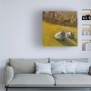 Trademark Fine Art - Marilyn Wendling  Sheep in Field V Canvas Art - 2 of 4