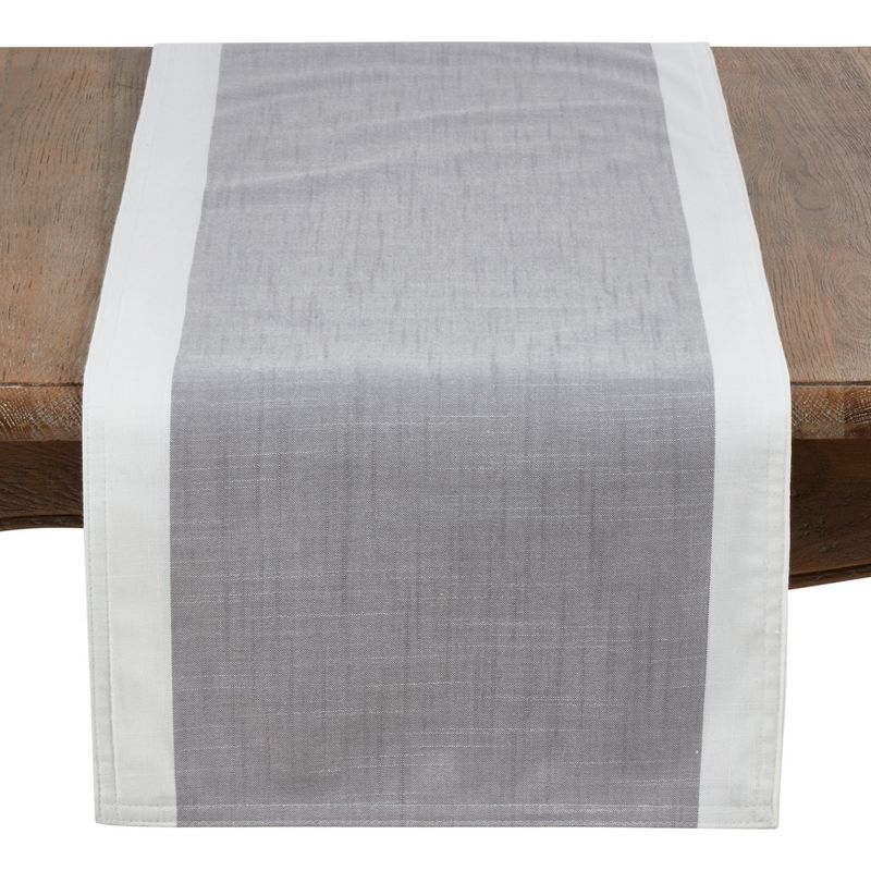 Saro Lifestyle Table Runner With White Banded Border, 1 of 4