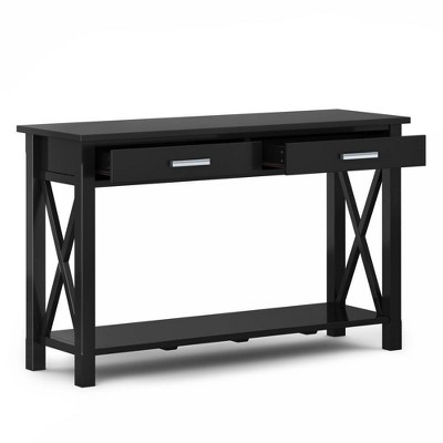 Castalia Console Table Black - Threshold™: Wood Frame, Rectangular Sofa ...