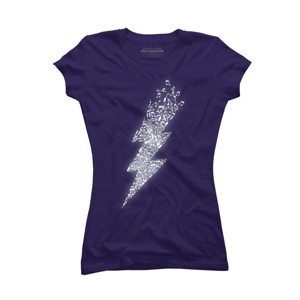 Junior's Design By Humans Electro Music By radiomode T-Shirt - 1 of 3