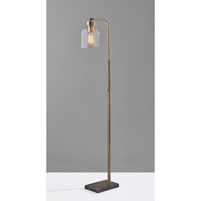 Light Bulb Antique Brass Adesso, Gold Exposed Bulb Floor Lamp