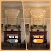 DORESshop 70 in Farmhouse Copper 12-Light Boho Chandelier with 5-Tier Rattan Shades for Living Room Kitchen - 4 of 4