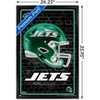 Trends International NFL New York Jets - Neon Helmet 24 Framed Wall Poster Prints - 3 of 4