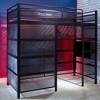 X Rocker Twin Battle Den Gaming Kids' Bunk Bed with TV Mount Black - 2 of 4