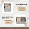 Fabric Dresser for Bedroom, Wide 5-Drawer Chest of Drawers with Storage Organizer Unit - 4 of 4