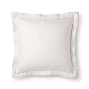 Sour Cream Tencel Pillow Sham (Euro) - Fieldcrest , Ivory