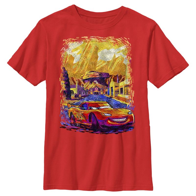 Boy's Cars Van Gogh McQueen T-Shirt, 1 of 5