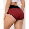 INSPIRE CHIC Women's High Waist Tummy Control Color-Block Available in Plus Size Briefs 6 Packs - image 2 of 4