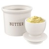 Kook Butter Keeper Dish, Ceramic Crock with Lid, For Soft Butter - 3 of 3