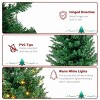 3ft 129 Branches with Santa Claus Decoration PVC Branch Iron Bracket Christmas Tree Green - 2 of 4