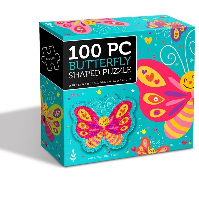 Anker Play Butterfly Shaped 100 Piece Jigsaw Puzzle