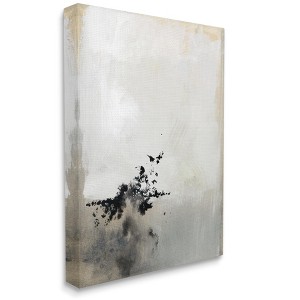Stupell Industries Minimal Neutral Abstract Painting Black Splatter - 1 of 4