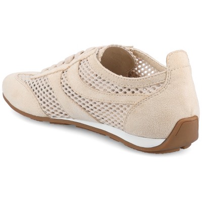 Женские кроссовки Journee Collection Journee Women's Chasse Mesh Sneakers Beige 10 — фото 7