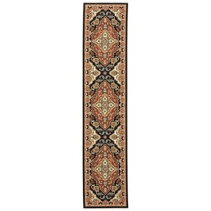 Oriental Weavers Lilihan 4929A Black/ Rust Indoor Area Rug - 2'6" x 12' - 1 of 4