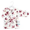 Hudson Baby Infant Girl Plush Animal Face Bathrobe, Floral, 0-9 Months - 2 of 2