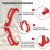 Log Tongs, Log Lifting Tongs Heavy Duty Grapple Timber Claw, Claw Lumber Skidding Tongs Logging Grabber, Timber Claw Hook, Red - 4 of 4