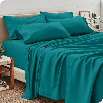 Queen Coronet Blue 6pc Microfiber Sheet Set By Bare Home : Target