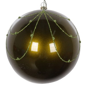 Vickerman Candy Glitter Curtain Ball Ornament - 1 of 4