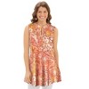 Collections Etc Sleeveless Paisley Printed Tank Top - 2 of 4