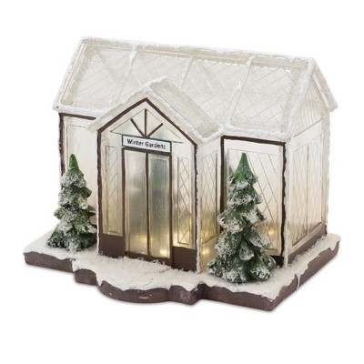 Melrose Winter Greenhouse Display 10"L
