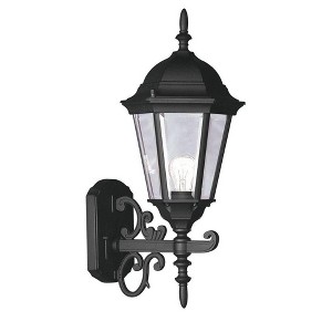 Livex Lighting Hamilton 1 - Light Wall Light in  Black - 1 of 4