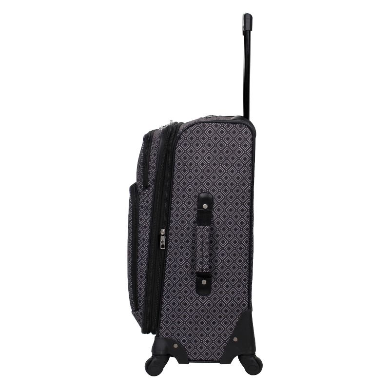Skyline 4pc Softside Checked Luggage Set - Gray Geo, 6 of 16