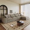 MAYEERTY 135" Modular Sofa Camel - 135", Corduroy, Double-Layer, Detachable Cushions, No Assembly, for Spacious Room - 2 of 4