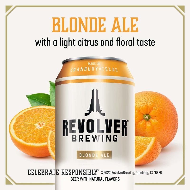 Revolver Blood &#38; Honey Citrus Blonde Ale Beer - 6pk/12 fl oz Cans, 3 of 10