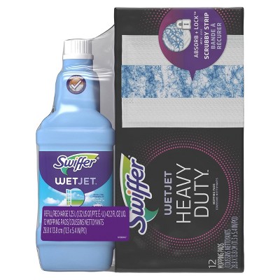 Swiffer WetJet Pad & Liquid Bundle Pack - 42.2 fl oz/12ct