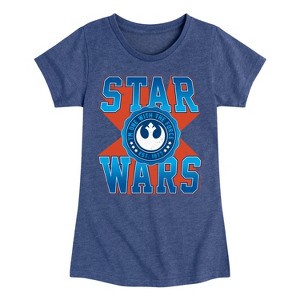 Girls' - Star Wars - Americana Fitted Short Sleeve Graphic T-Shirt - 1 of 4