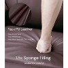 Oversized Recliner Chair - Faux PU Leather Large Manual Recliner for Adults, Exceptional Comfort Lazy Chair with 1.5X Sponge Filling Brown - 4 of 4