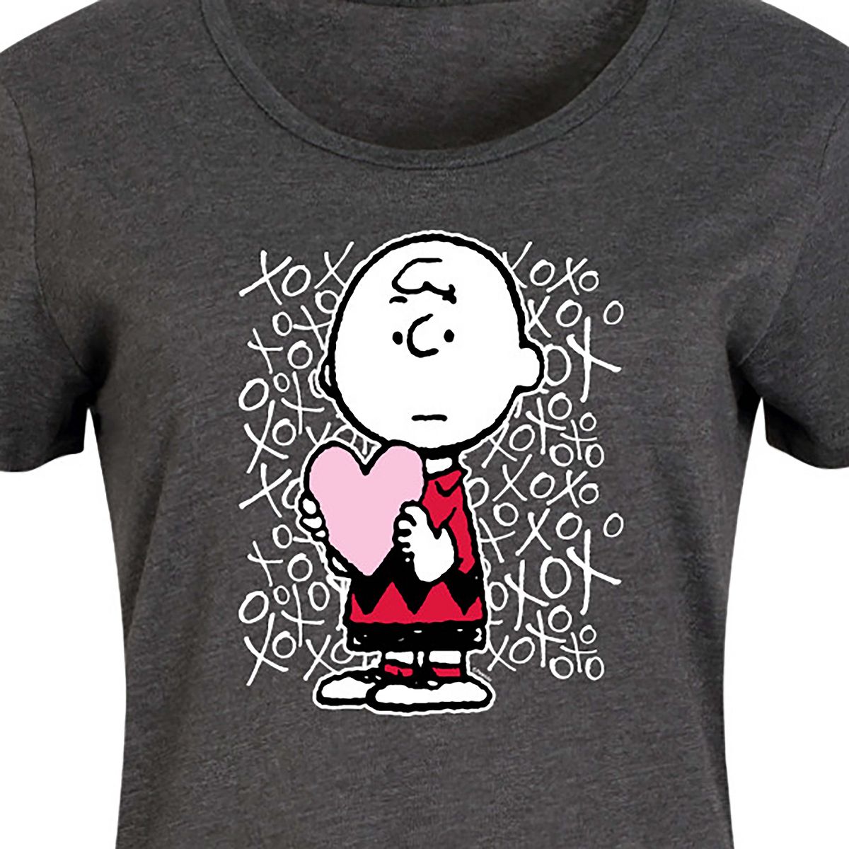 Women's - Peanuts - Charlie Brown Xoxo Graphic T-shirt Dress - thumbnail 2