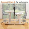 NicBex Tall Standing Office Chair Modern Adjustable Nylon Mesh Ergonomic Computer Chair with Casters, Foot Ring and Armrests for Office, Study - 3 of 4