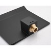 PAGED Wall Mount Bathtub Faucet Single Handle Modern Sink Faucet with Rough in Valve High Flow Filler Waterfall Tub Spout - 4 of 4