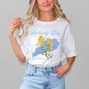 Simply Sage Market Women's Kentucky Girly Flower Short Sleeve Graphic Tee - 2 of 4