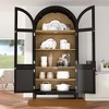 FONTOI Arched Tall Decorative Storage Cabinet - 4 of 4