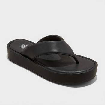 Women's Charlee Platform Flip Flop Sandals - Wild Fable™ Black