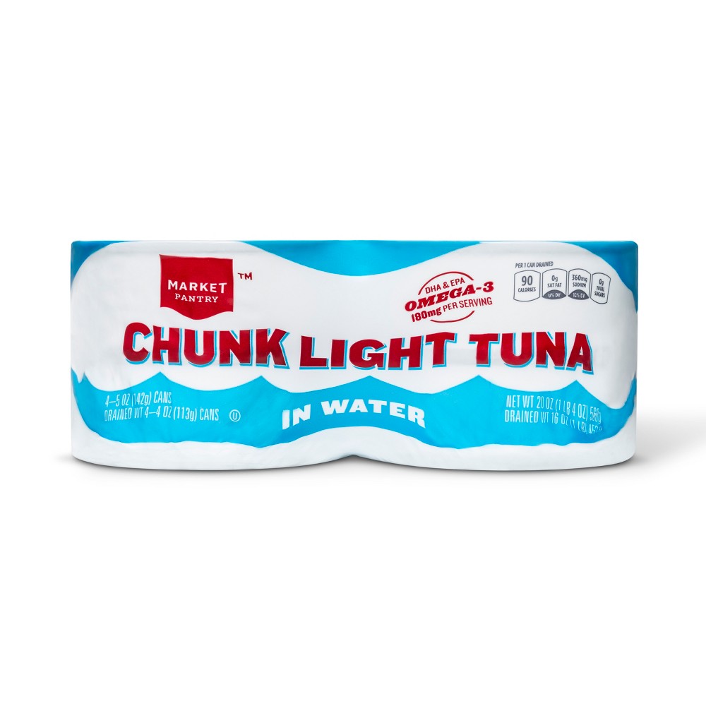 UPC 085239212899 product image for Market Pantry Chuck Light Tuna in Water 5 oz 4 Count | upcitemdb.com