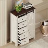 Shoe Storage Cabinet for Entryway,Bedroom,Flip Door Design Shoe Cabinet,White Finish - 2 of 4