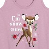 Women's - Disney - Christmas - I'm Snow Cute Graphic Racerback Tank - 2 of 4