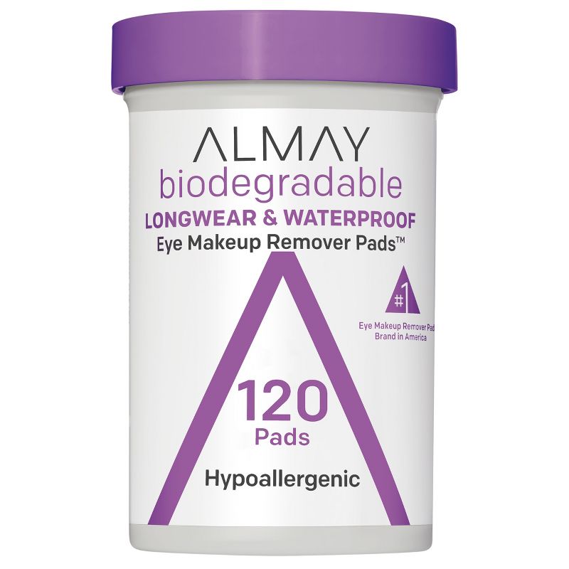 Almay Biodegradable Longwear & Waterproof Eye Makeup Remover Pads, 1 of 11