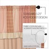 Sawyer Mill Red Chambray Solid Panel with Attached Patchwork Valance Set of 2 84x40  VHC Brands - 4 of 4